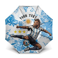 Personalized La Seleccion Argentina Soccer Umbrella Football Sun Of May Athletic Horse Mascot - Distressed Grunge Art
