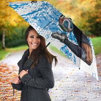 Personalized La Seleccion Argentina Soccer Umbrella Football Sun Of May Athletic Horse Mascot - Distressed Grunge Art