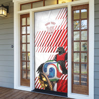 Personalized Austria Football Door Cover Unsere Burschen Striped Graphic With Action Player