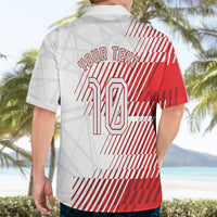 Personalized Austria Football Hawaiian Shirt Unsere Burschen Striped Graphic With Action Player