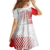 Personalized Austria Football Kid Short Sleeve Dress Unsere Burschen Striped Graphic With Action Player