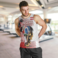 Personalized Austria Football Men Tank Top Unsere Burschen Striped Graphic With Action Player