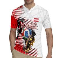 Personalized Austria Football Rugby Jersey Unsere Burschen Striped Graphic With Action Player