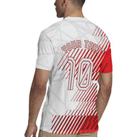 Personalized Austria Football Rugby Jersey Unsere Burschen Striped Graphic With Action Player