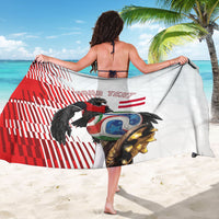 Personalized Austria Football Sarong Unsere Burschen Striped Graphic With Action Player