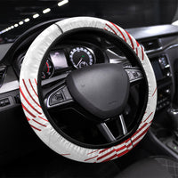 Austria Football Steering Wheel Cover Unsere Burschen Striped Graphic With Action Player