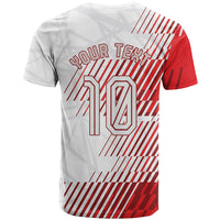 Personalized Austria Football T Shirt Unsere Burschen Striped Graphic With Action Player
