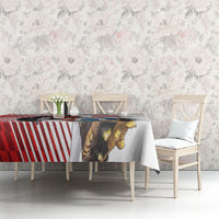 Personalized Austria Football Tablecloth Unsere Burschen Striped Graphic With Action Player