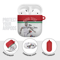 Personalized Jordan Football AirPods Case The Chivalrous Ones Soccer Player - Jordanian Flag Heritage