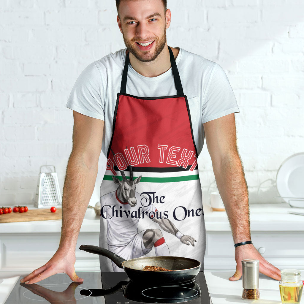 Personalized Jordan Football Apron The Chivalrous Ones Soccer Player - Jordanian Flag Heritage