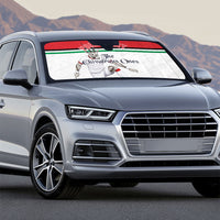 Personalized Jordan Football Auto Sun Shade The Chivalrous Ones Soccer Player - Jordanian Flag Heritage
