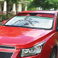 Personalized Jordan Football Auto Sun Shade The Chivalrous Ones Soccer Player - Jordanian Flag Heritage