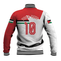 Personalized Jordan Football Baseball Jacket The Chivalrous Ones Soccer Player - Jordanian Flag Heritage
