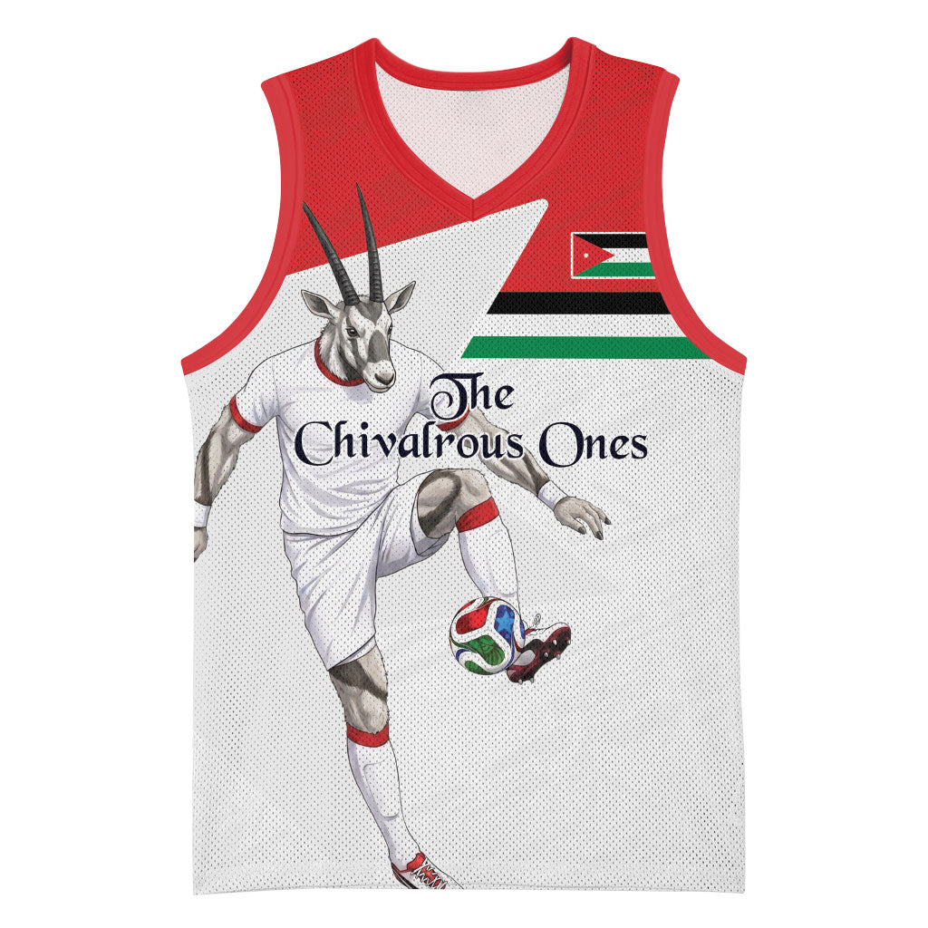 Personalized Jordan Football Basketball Jersey The Chivalrous Ones Soccer Player - Jordanian Flag Heritage