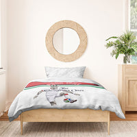 Personalized Jordan Football Bedding Set The Chivalrous Ones Soccer Player - Jordanian Flag Heritage