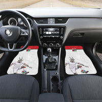 Personalized Jordan Football Car Mats The Chivalrous Ones Soccer Player - Jordanian Flag Heritage