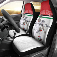 Personalized Jordan Football Car Seat Cover The Chivalrous Ones Soccer Player - Jordanian Flag Heritage