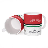 Personalized Jordan Football Ceramic Mug The Chivalrous Ones Soccer Player - Jordanian Flag Heritage