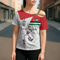 Personalized Jordan Football Cross Shoulder Shirt The Chivalrous Ones Soccer Player - Jordanian Flag Heritage