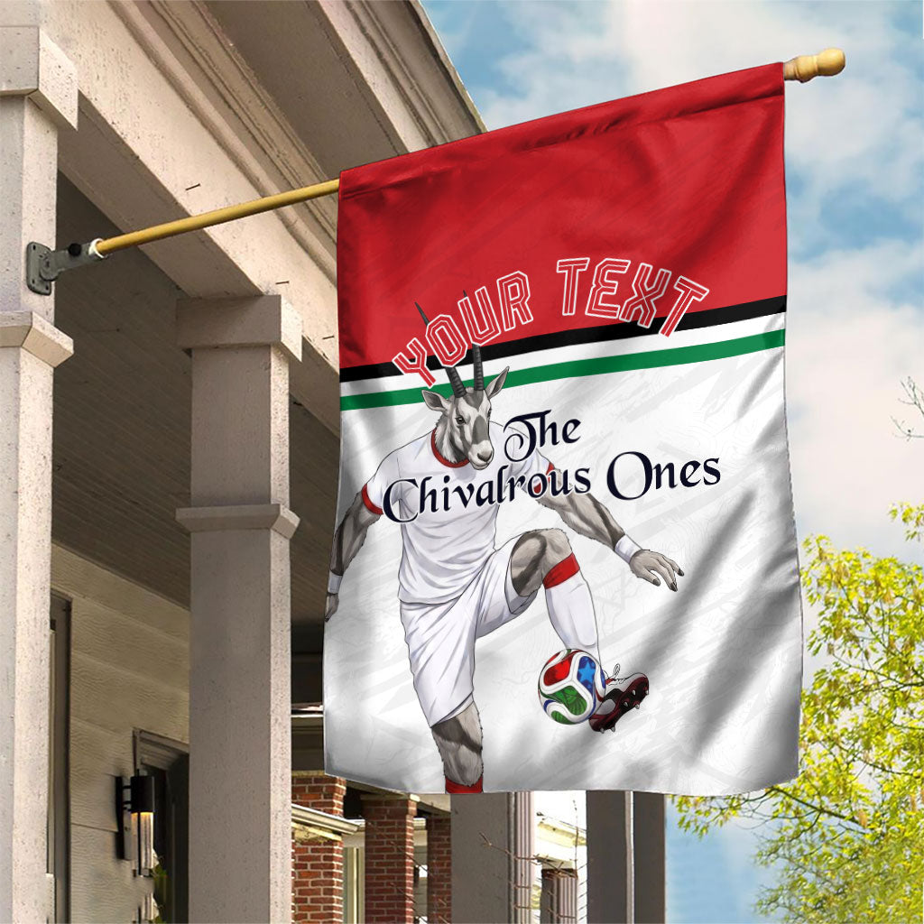 Personalized Jordan Football Garden Flag The Chivalrous Ones Soccer Player - Jordanian Flag Heritage