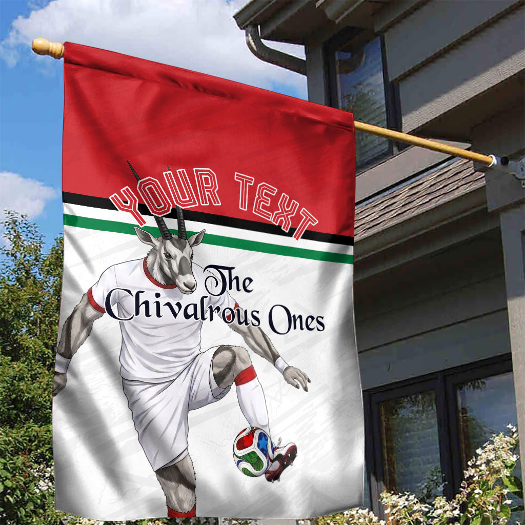 Personalized Jordan Football Garden Flag The Chivalrous Ones Soccer Player - Jordanian Flag Heritage