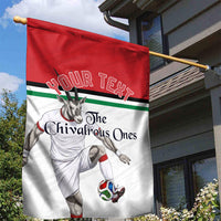 Personalized Jordan Football Garden Flag The Chivalrous Ones Soccer Player - Jordanian Flag Heritage