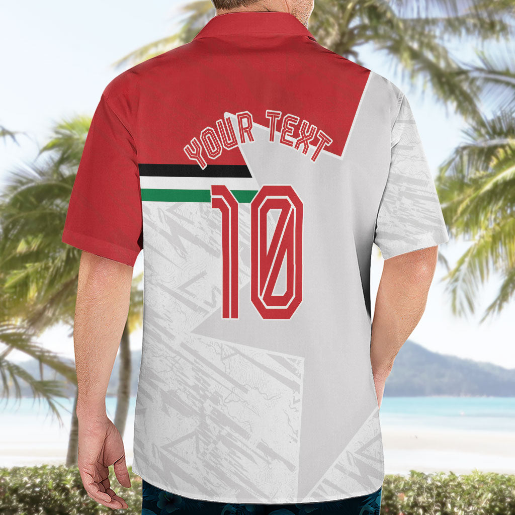 Personalized Jordan Football Hawaiian Shirt The Chivalrous Ones Soccer Player - Jordanian Flag Heritage