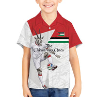 Personalized Jordan Football Hawaiian Shirt The Chivalrous Ones Soccer Player - Jordanian Flag Heritage