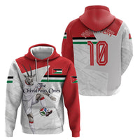 Personalized Jordan Football Hoodie The Chivalrous Ones Soccer Player - Jordanian Flag Heritage
