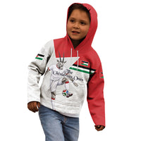 Personalized Jordan Football Kid Hoodie The Chivalrous Ones Soccer Player - Jordanian Flag Heritage