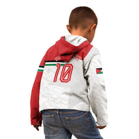 Personalized Jordan Football Kid Hoodie The Chivalrous Ones Soccer Player - Jordanian Flag Heritage