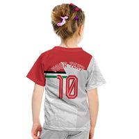 Personalized Jordan Football Kid T Shirt The Chivalrous Ones Soccer Player - Jordanian Flag Heritage