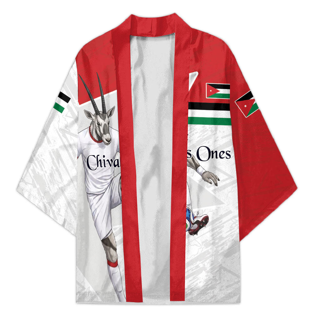 Personalized Jordan Football Kimono The Chivalrous Ones Soccer Player - Jordanian Flag Heritage