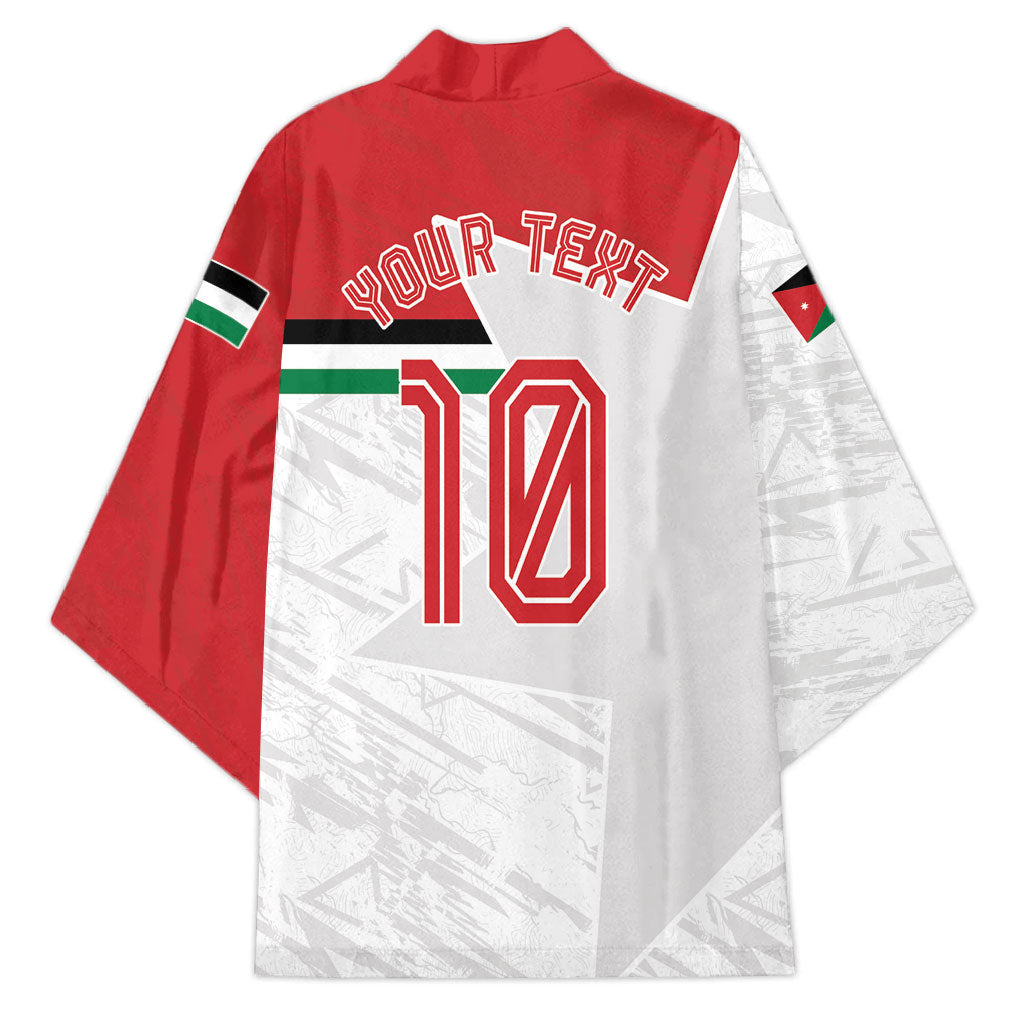 Personalized Jordan Football Kimono The Chivalrous Ones Soccer Player - Jordanian Flag Heritage