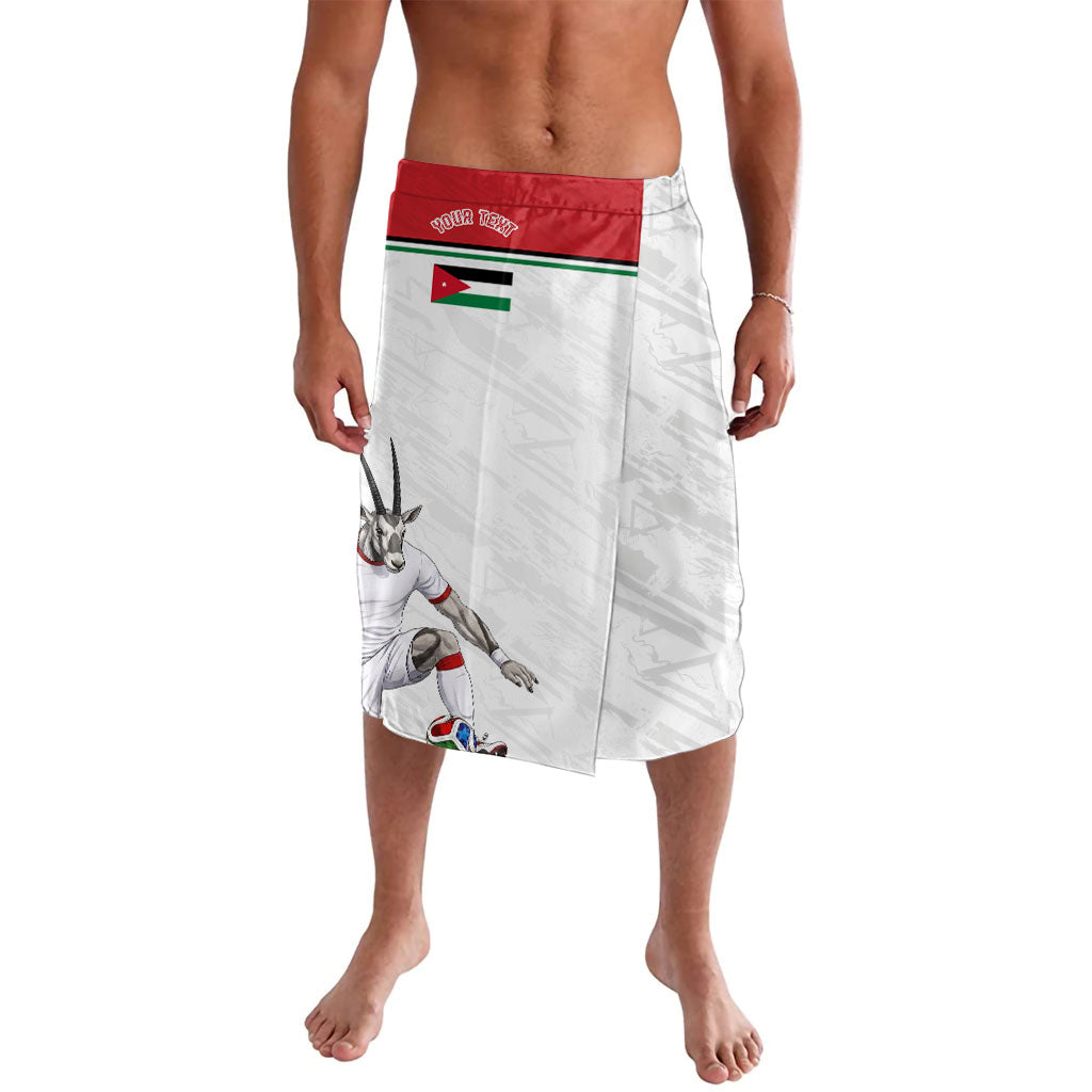 Personalized Jordan Football Lavalava The Chivalrous Ones Soccer Player - Jordanian Flag Heritage