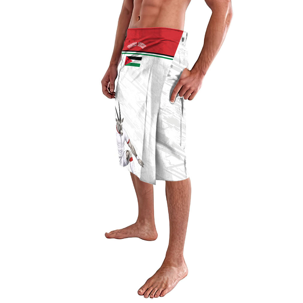 Personalized Jordan Football Lavalava The Chivalrous Ones Soccer Player - Jordanian Flag Heritage