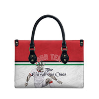 Personalized Jordan Football Leather Bag The Chivalrous Ones Soccer Player - Jordanian Flag Heritage