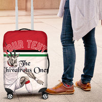 Personalized Jordan Football Luggage Cover The Chivalrous Ones Soccer Player - Jordanian Flag Heritage