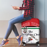 Personalized Jordan Football Luggage Cover The Chivalrous Ones Soccer Player - Jordanian Flag Heritage