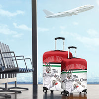 Personalized Jordan Football Luggage Cover The Chivalrous Ones Soccer Player - Jordanian Flag Heritage