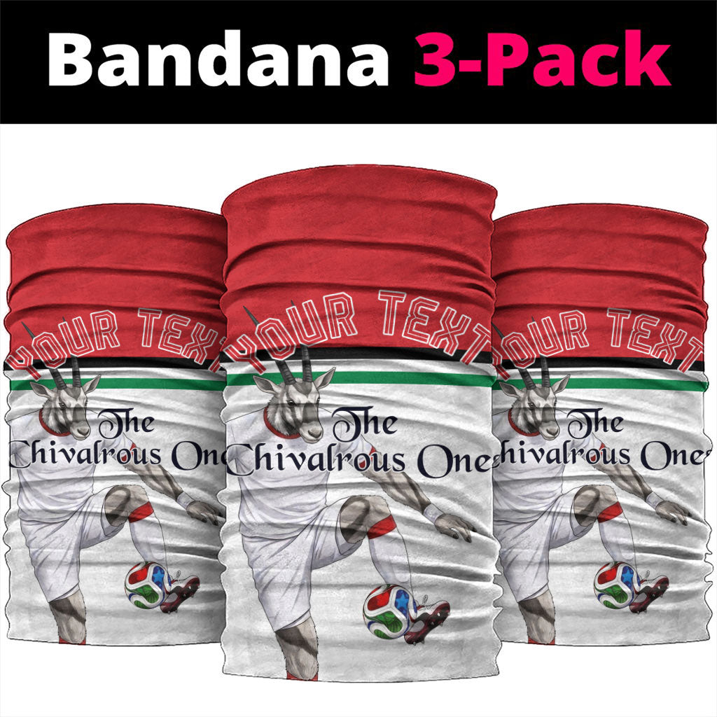 Personalized Jordan Football Neck Gaiter The Chivalrous Ones Soccer Player - Jordanian Flag Heritage