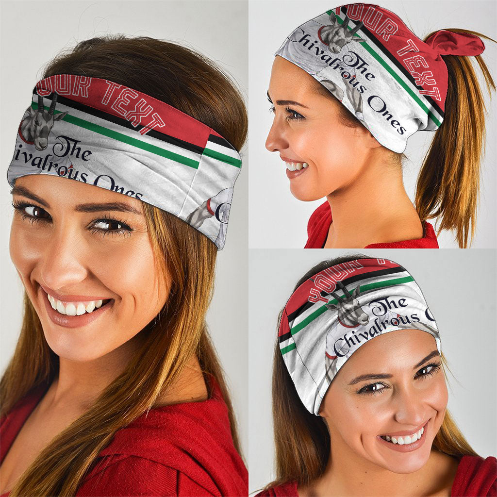 Personalized Jordan Football Neck Gaiter The Chivalrous Ones Soccer Player - Jordanian Flag Heritage