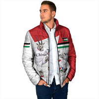 Personalized Jordan Football Padded Jacket The Chivalrous Ones Soccer Player - Jordanian Flag Heritage