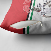 Personalized Jordan Football Pillow Cover The Chivalrous Ones Soccer Player - Jordanian Flag Heritage