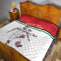 Personalized Jordan Football Quilt The Chivalrous Ones Soccer Player - Jordanian Flag Heritage