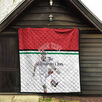 Personalized Jordan Football Quilt The Chivalrous Ones Soccer Player - Jordanian Flag Heritage