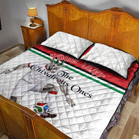 Personalized Jordan Football Quilt Bed Set The Chivalrous Ones Soccer Player - Jordanian Flag Heritage