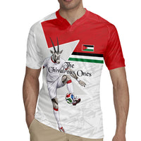Personalized Jordan Football Rugby Jersey The Chivalrous Ones Soccer Player - Jordanian Flag Heritage