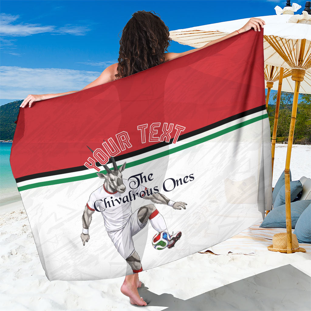 Personalized Jordan Football Sarong The Chivalrous Ones Soccer Player - Jordanian Flag Heritage