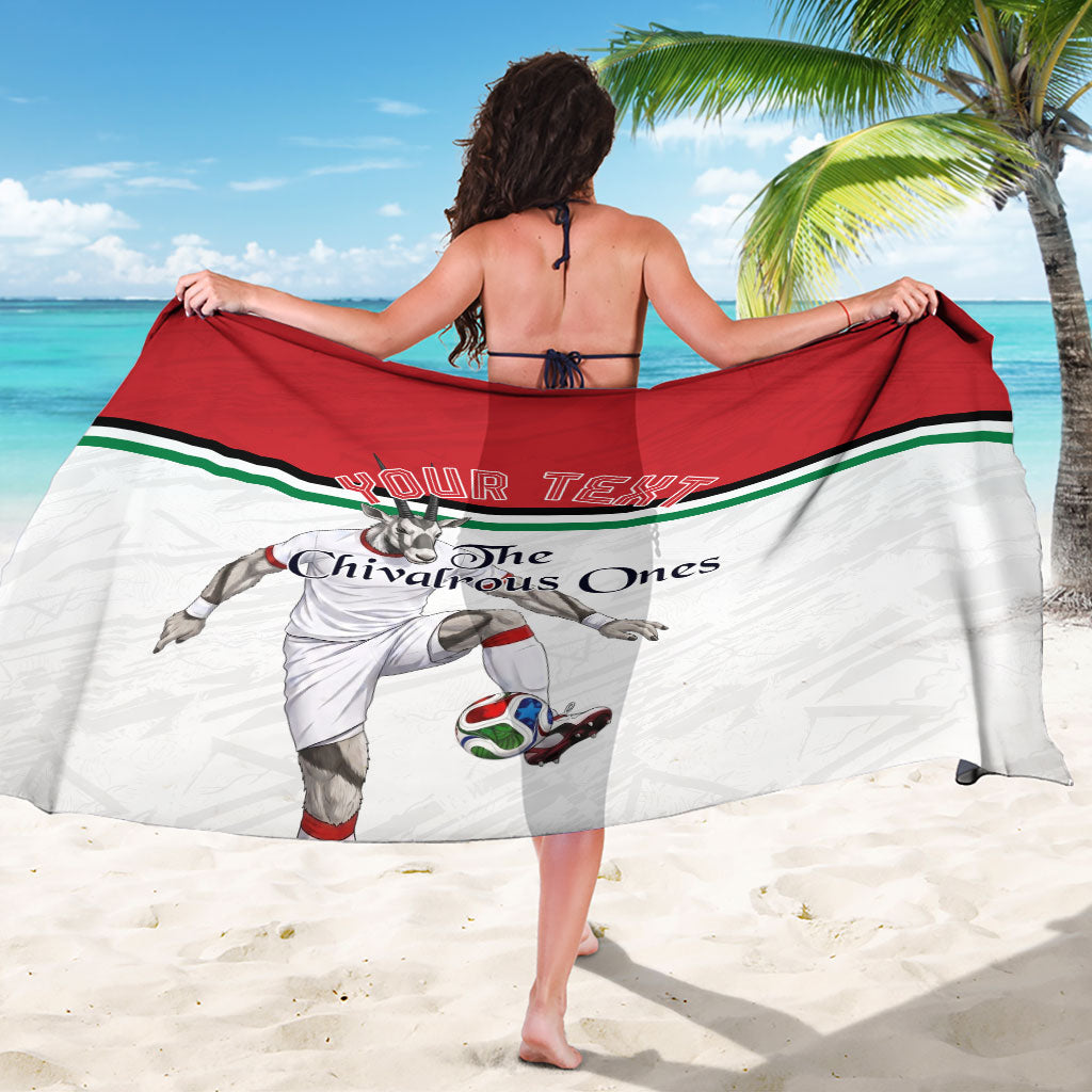 Personalized Jordan Football Sarong The Chivalrous Ones Soccer Player - Jordanian Flag Heritage